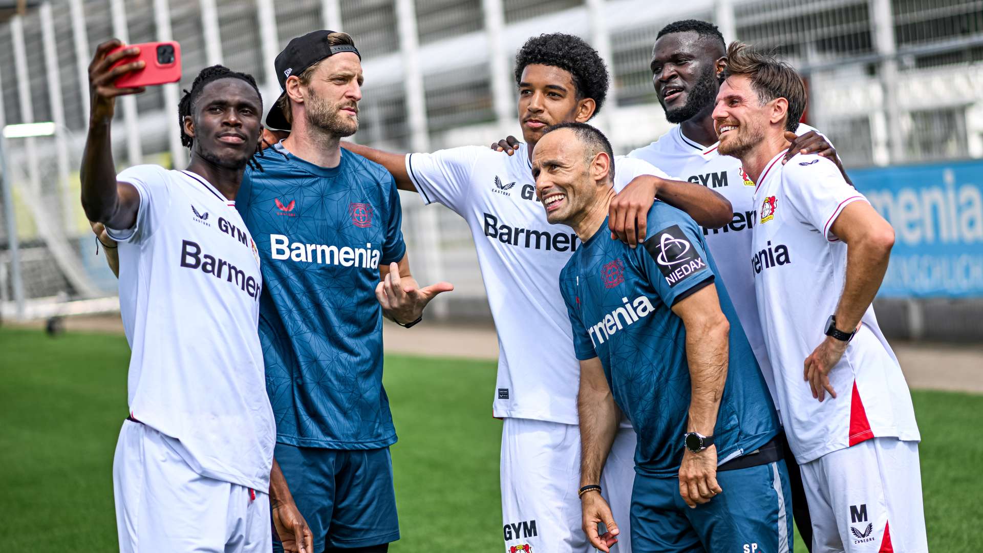 Spaß beim Selfie nach dem Training