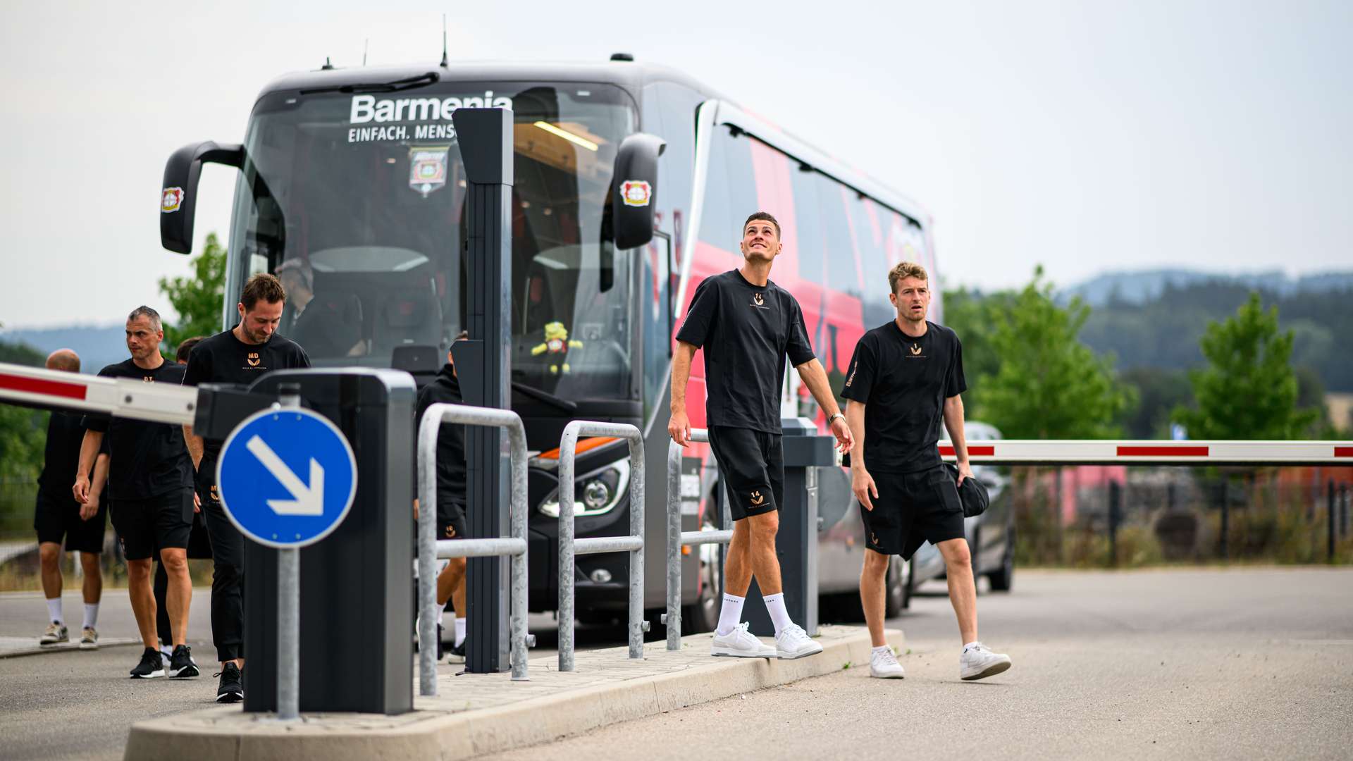 Aussteigen der Mannschaft