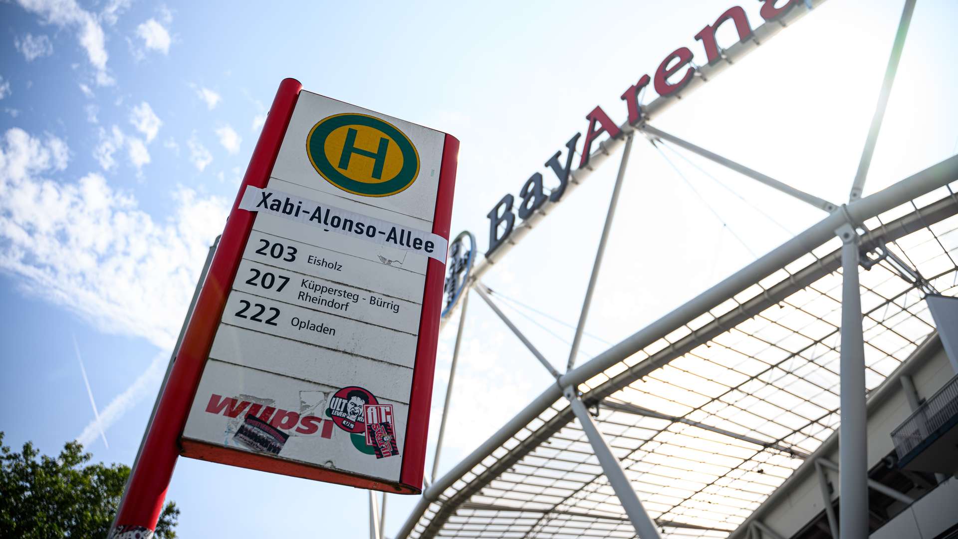 Bus station at the BayArena