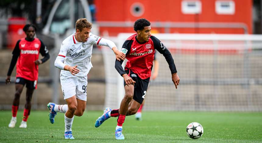 Duell gegen die AC Mailand in der UEFA Youth League