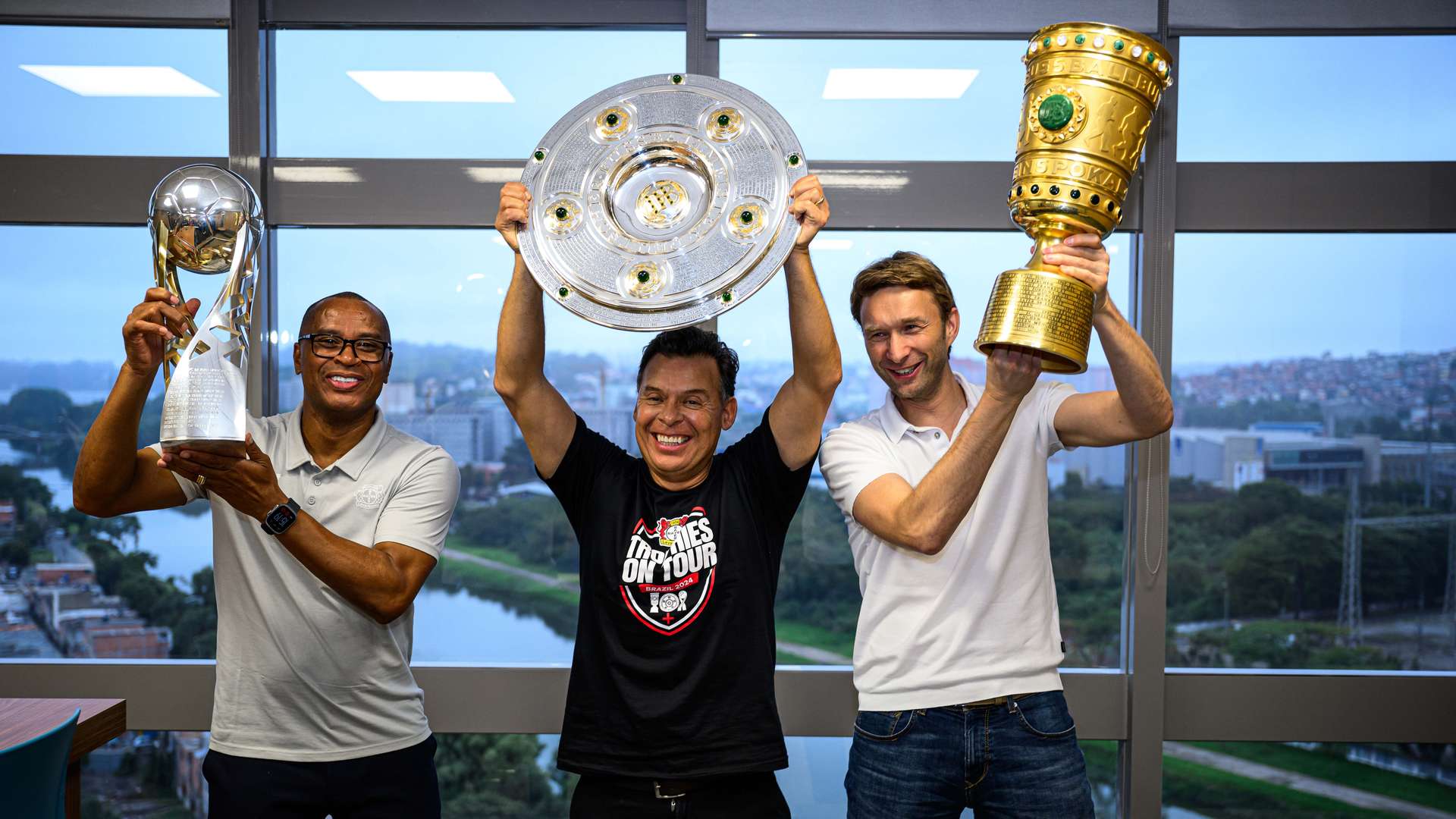 Trophäen Sergio, Sanchez und Rolfes