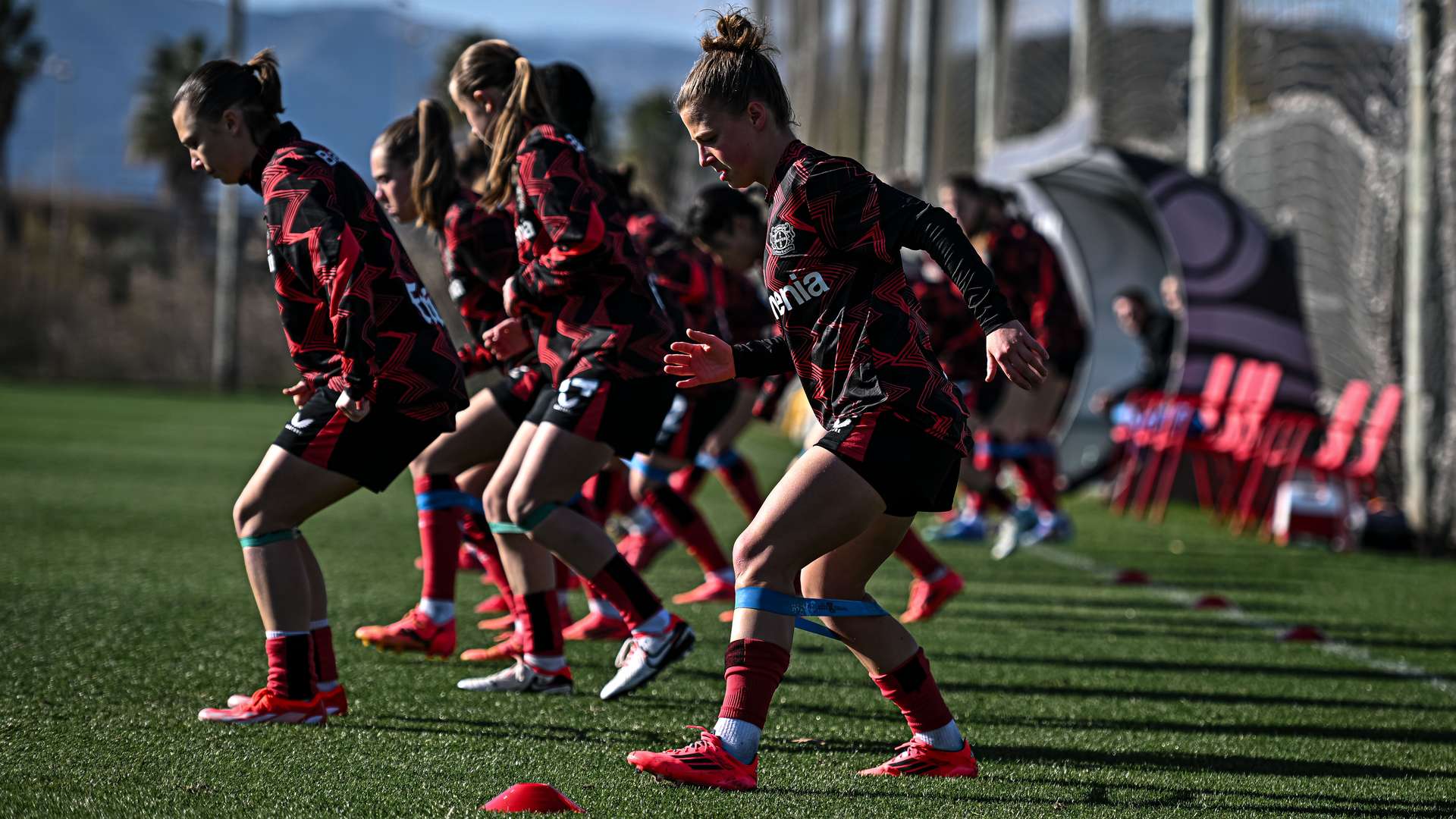 Warm-Up vor dem Testspiel
