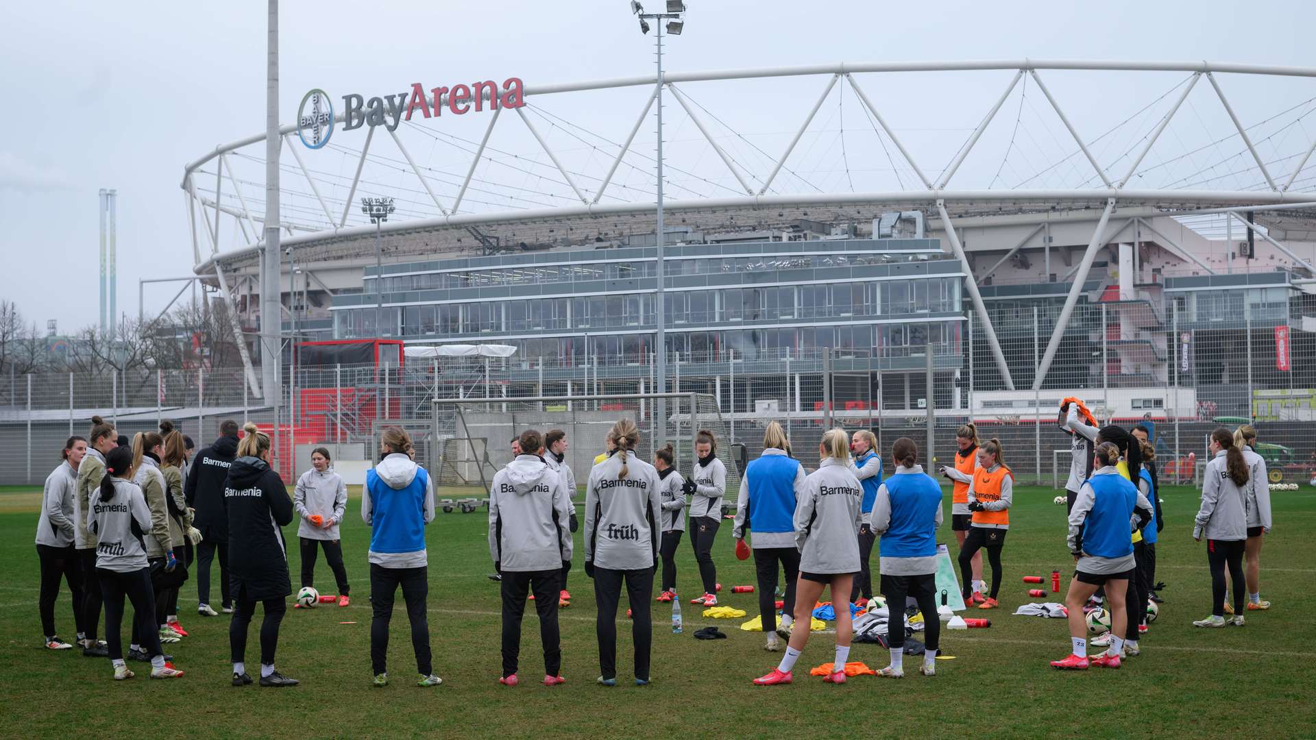 Besprechung vor dem Training