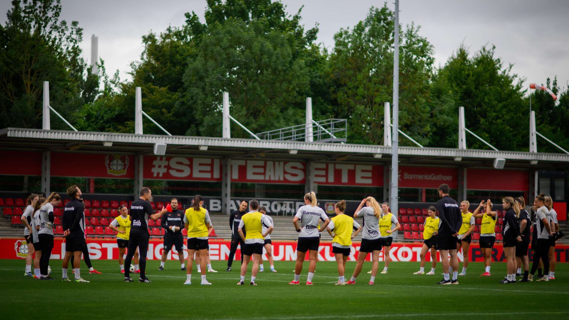 Team auf dem Trainingsplatz