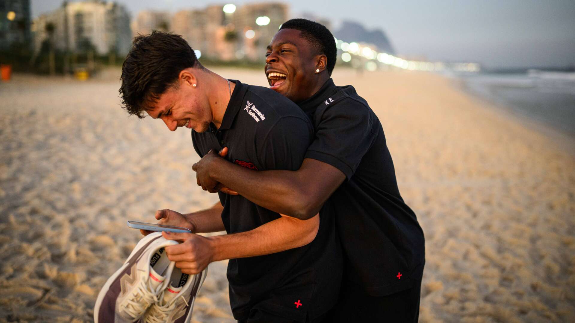 Nachwuchsspieler am Strand