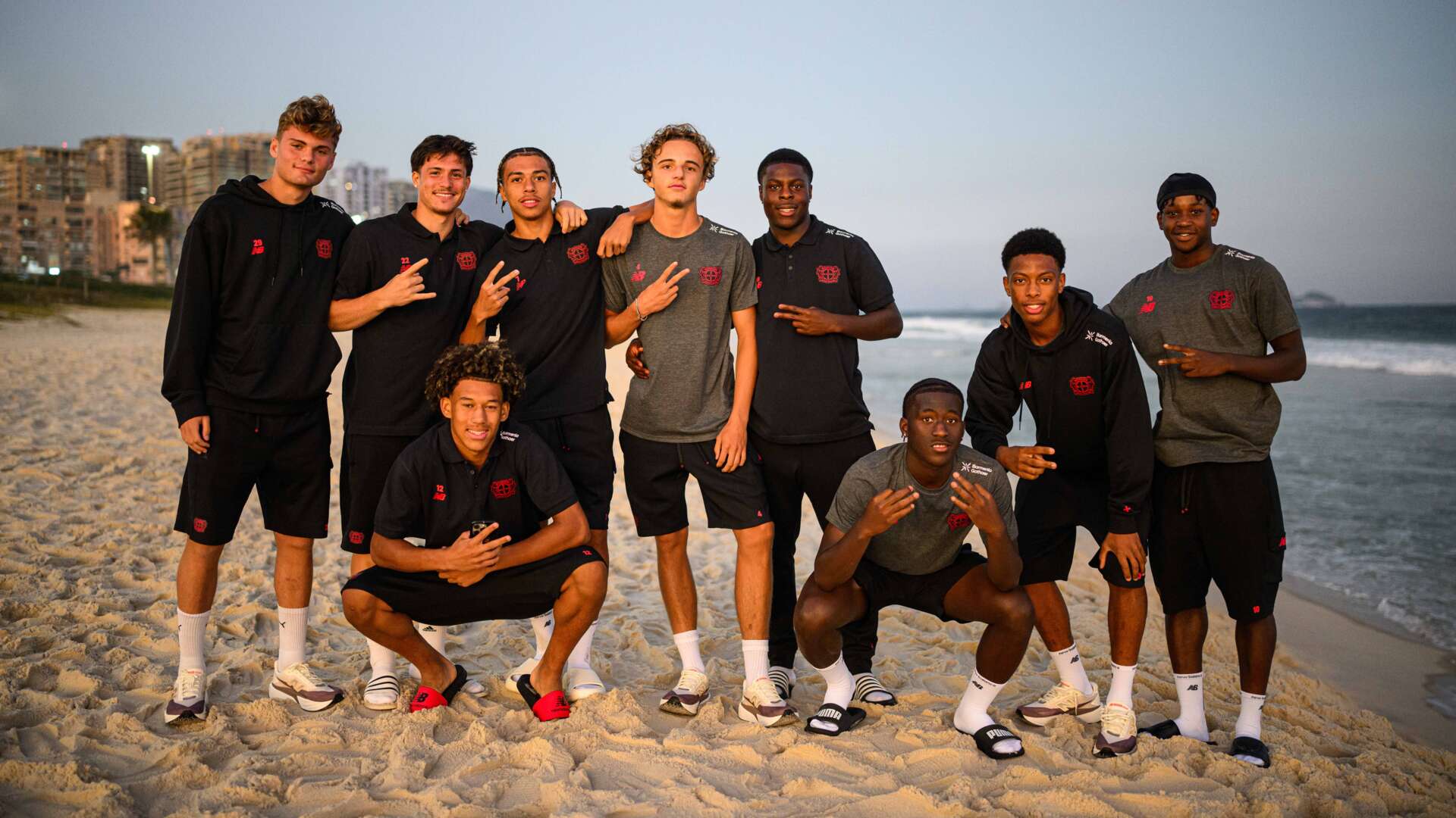 Nachwuchsspieler am Strand