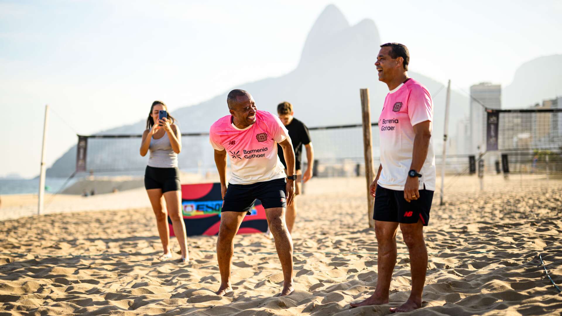Footvolley am Ipanema Strand