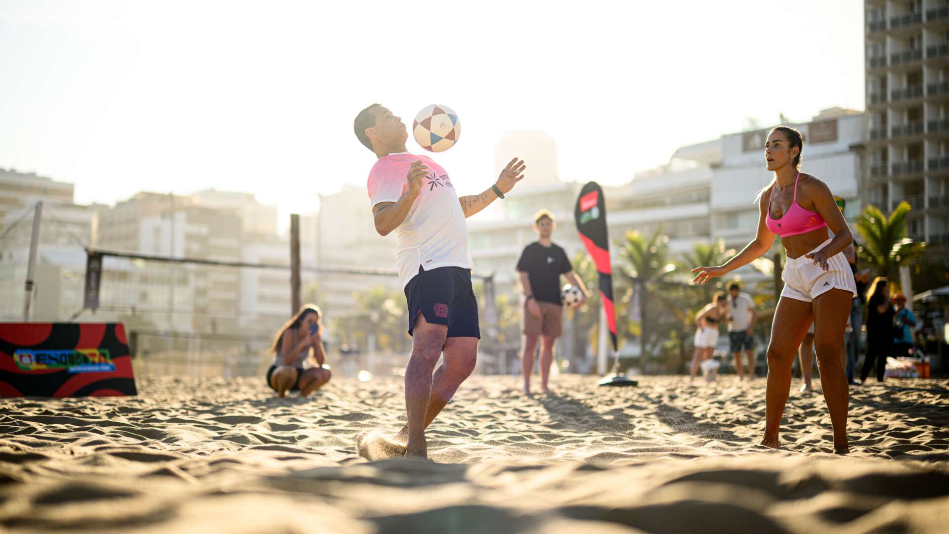 Footvolley am Ipanema Strand