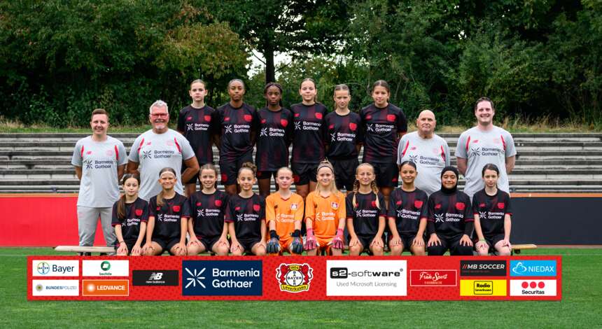 U13-Juniorinnen Manschaftsfoto