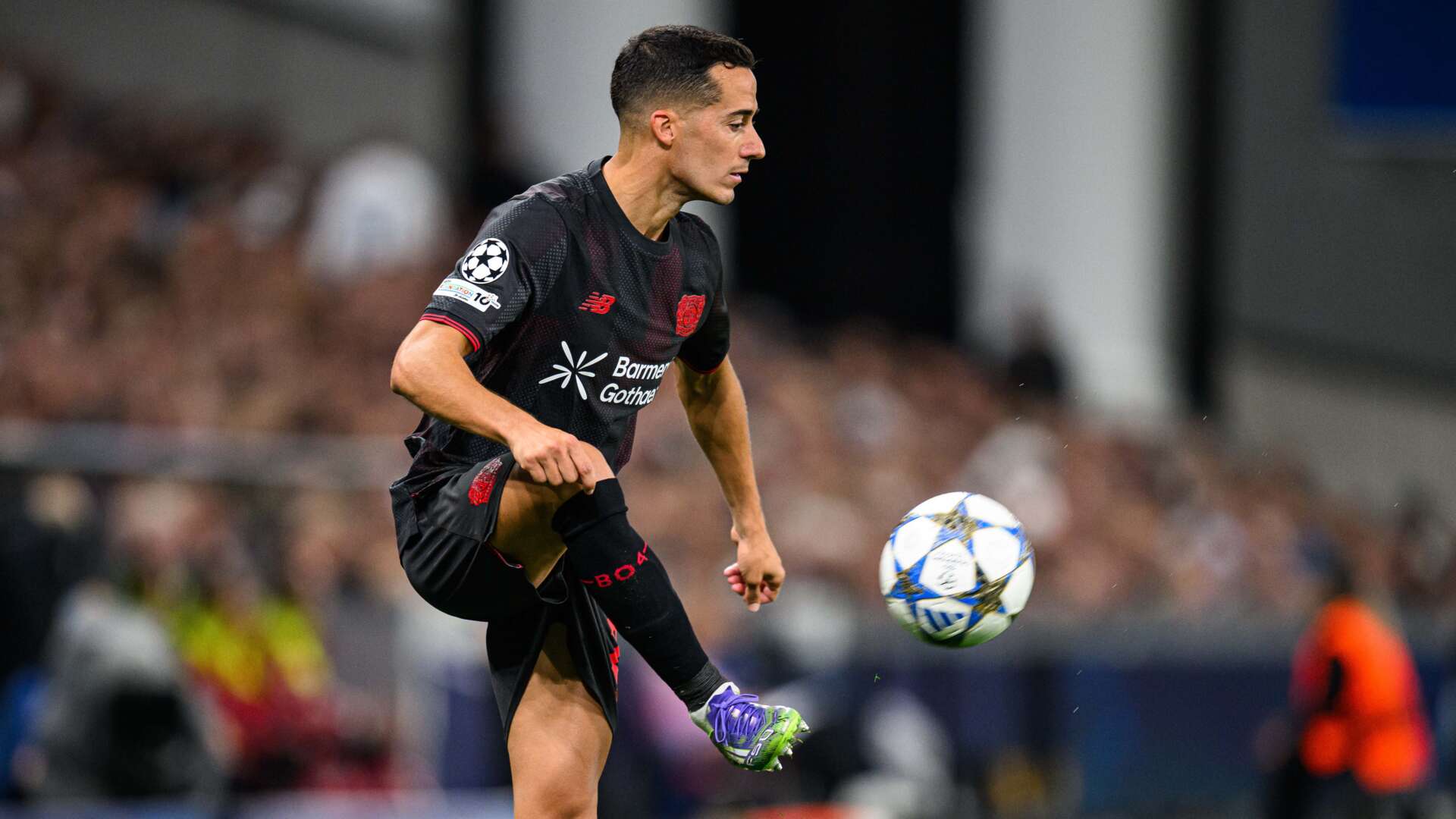 Lucas Vázquez für Bayer 04 in der UEFA Champions League