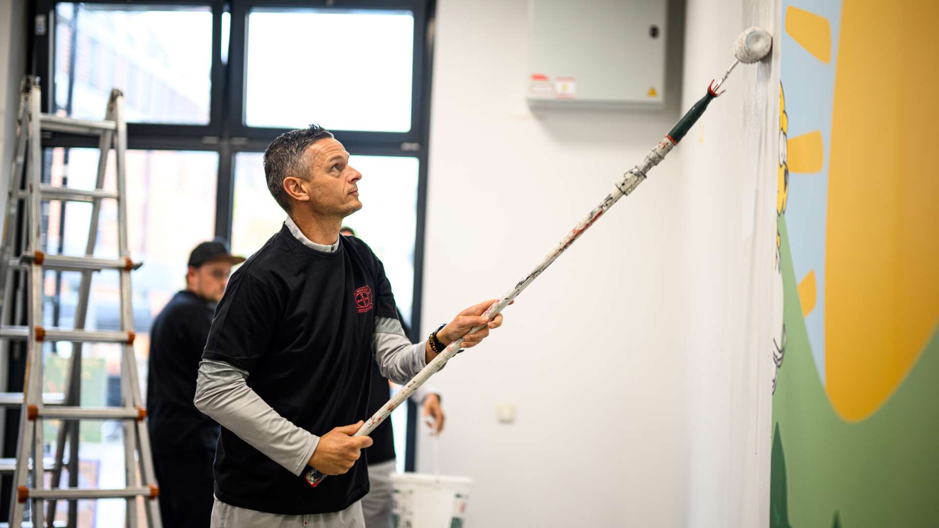 Rogier Meijer beim Bayer 04-HILFT-Tag