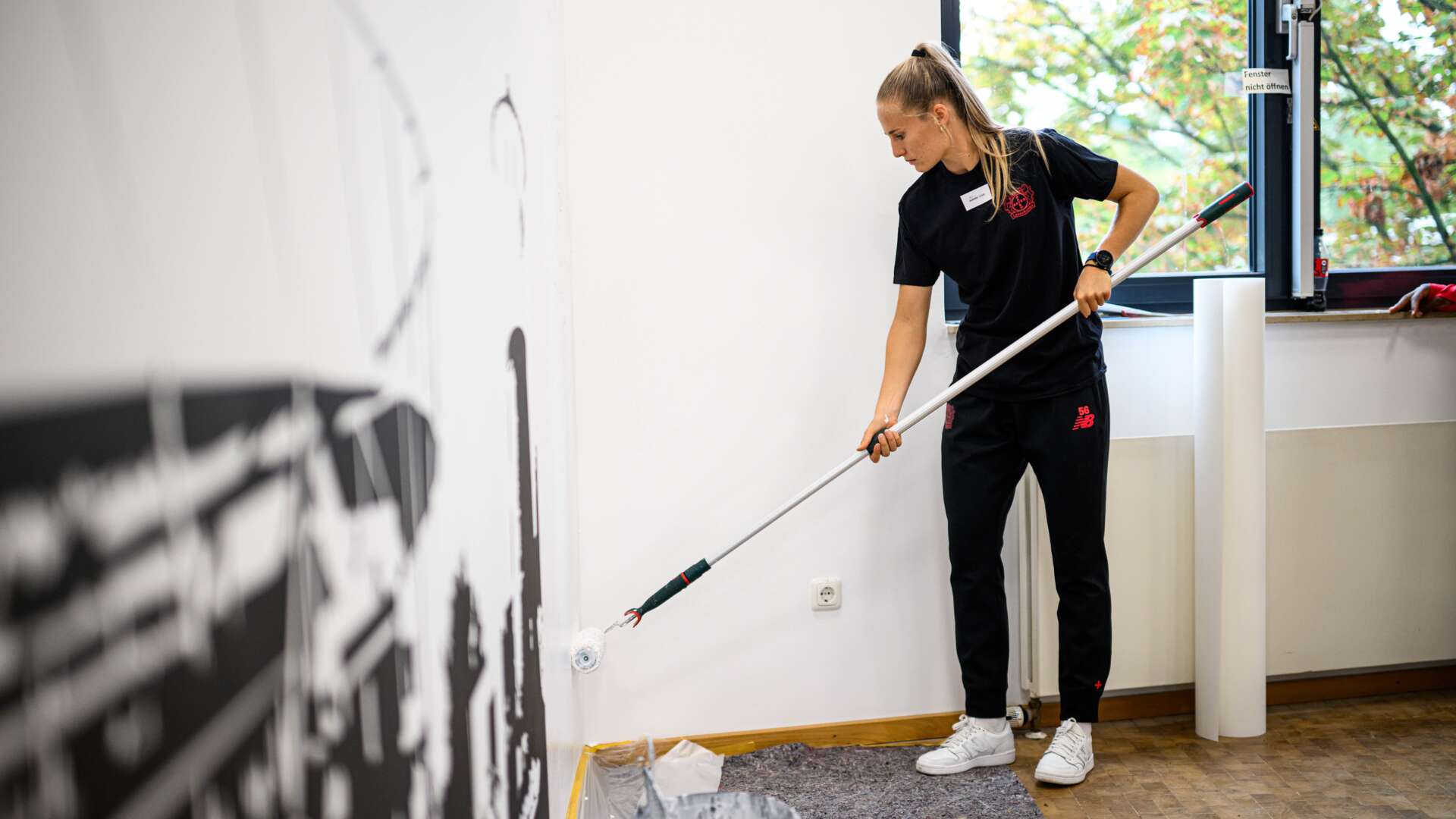 Juliette Vidal beim Bayer 04-HILFT-Tag