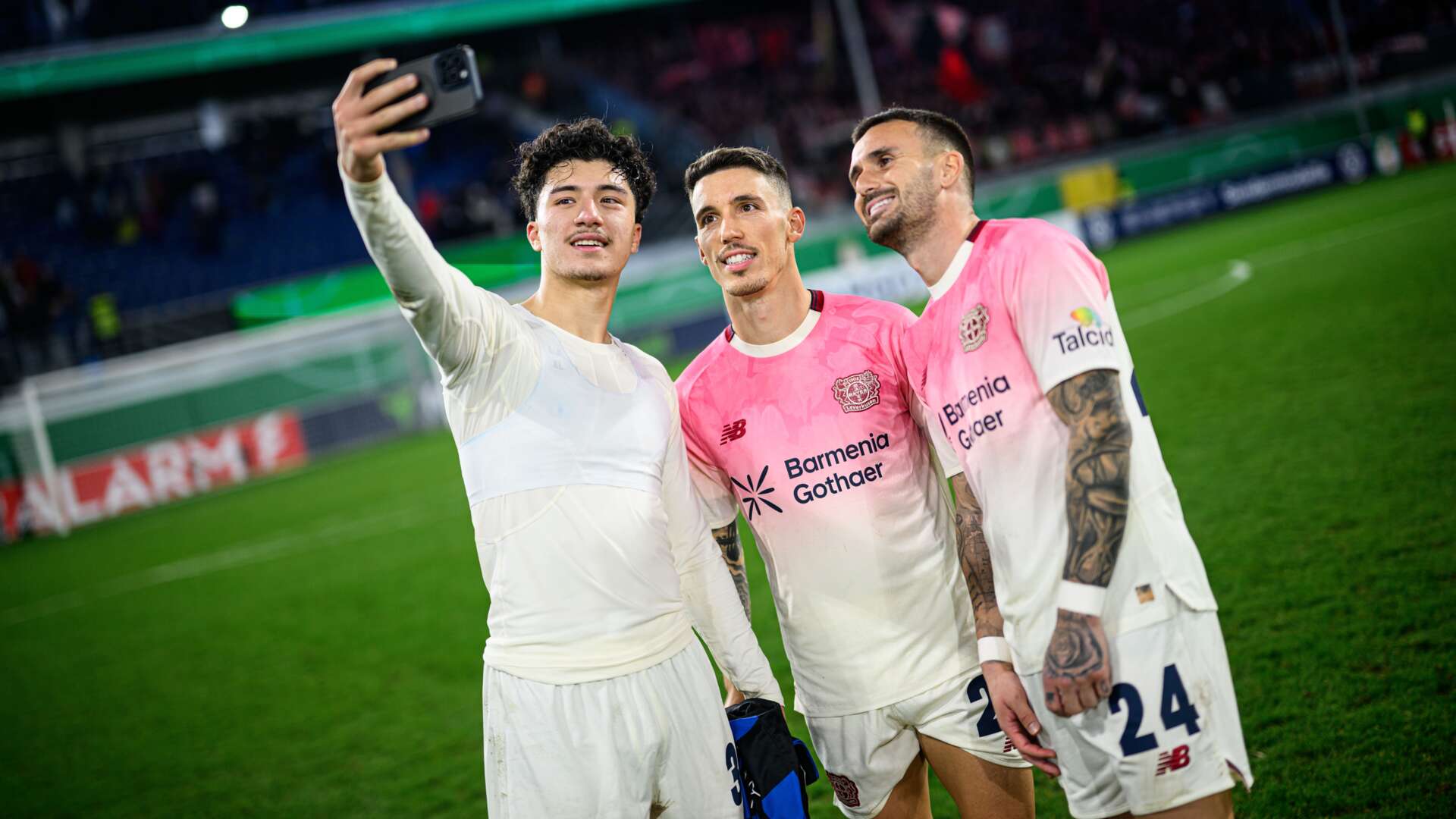 Ibrahim Maza, Alejandro Grimaldo und Aleix Garcia