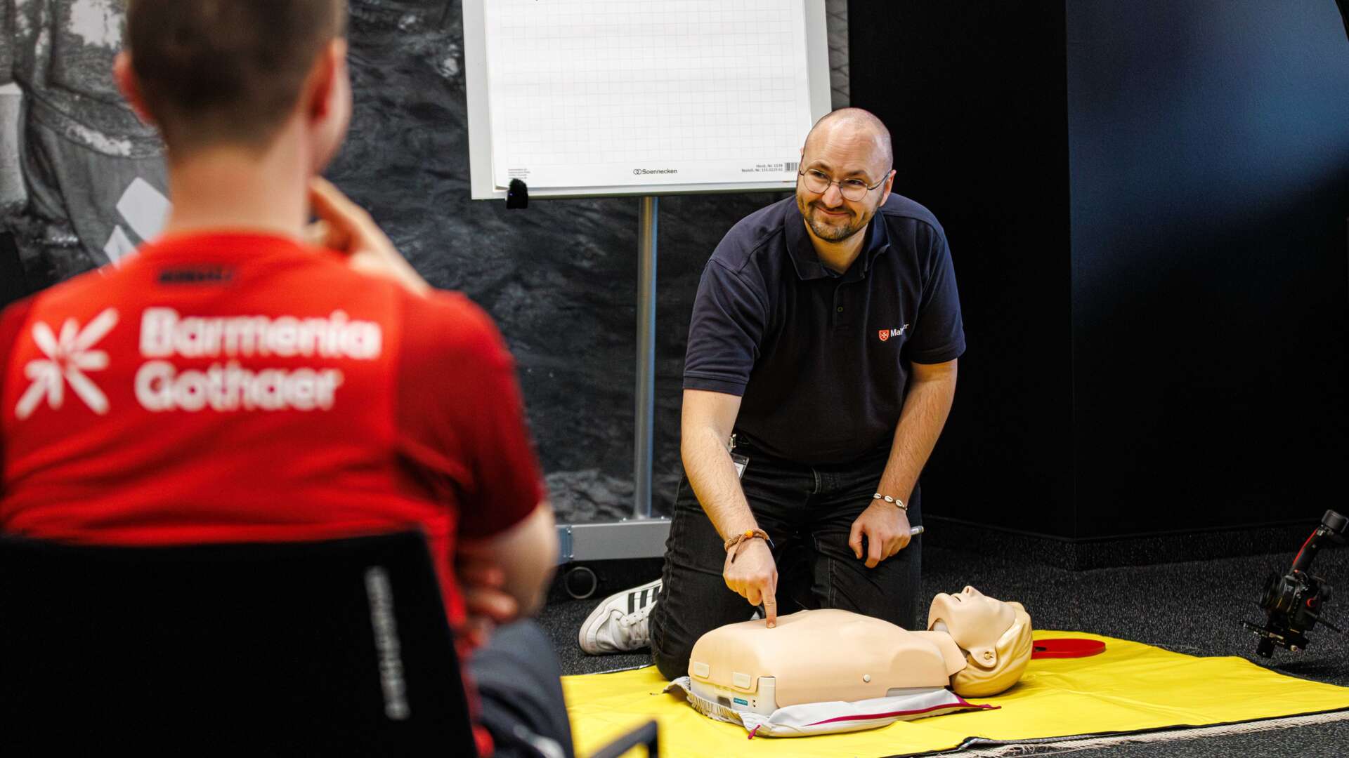 Erste-Hilfe-Kurs in der BayArena