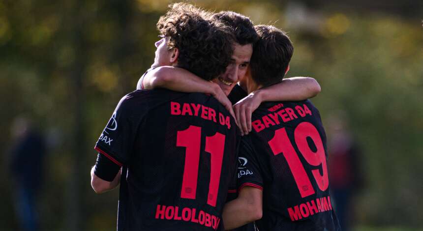 Die U17 von Bayer 04