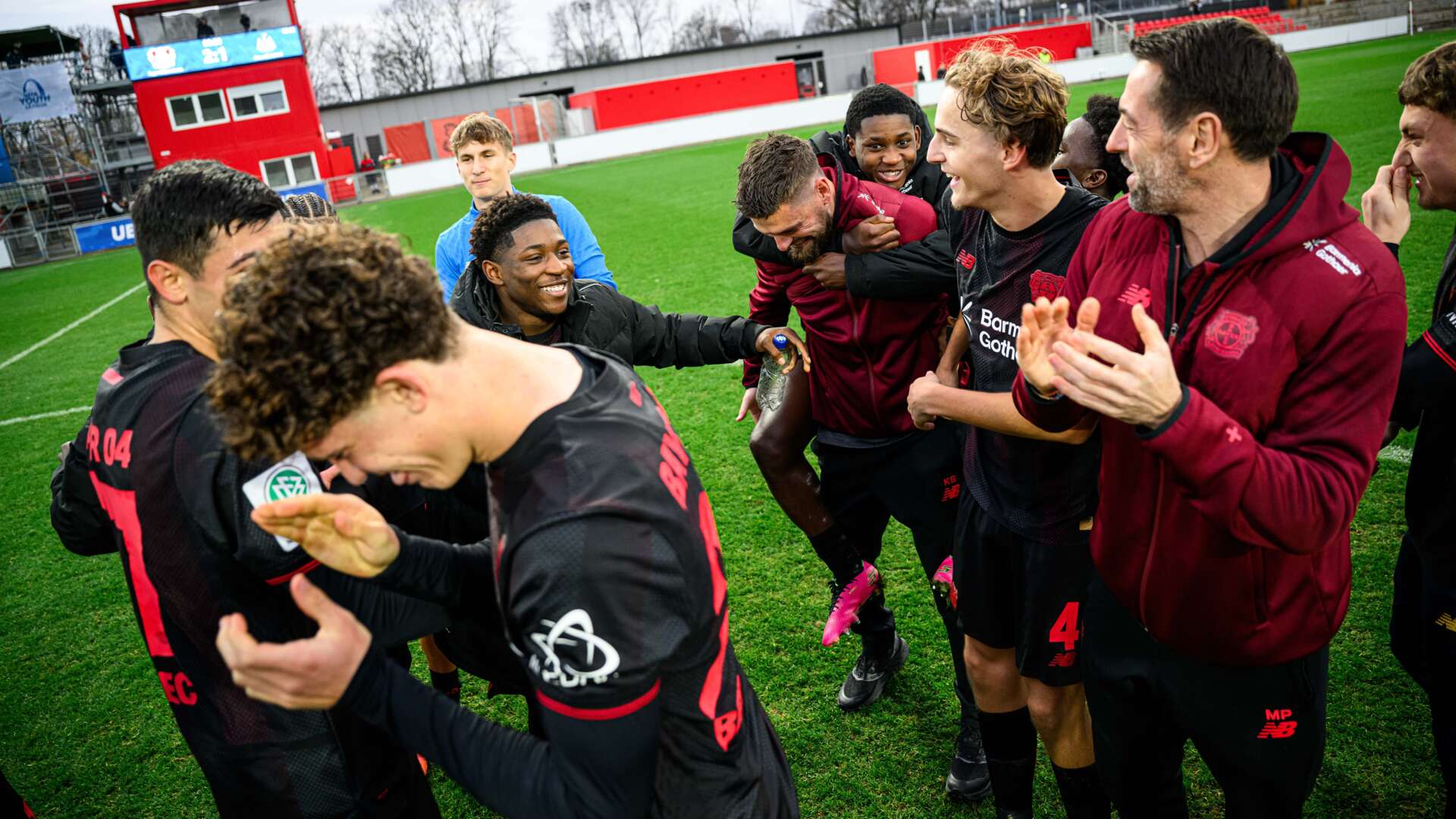 Jubel nach Abpfiff gegen Newcastle United