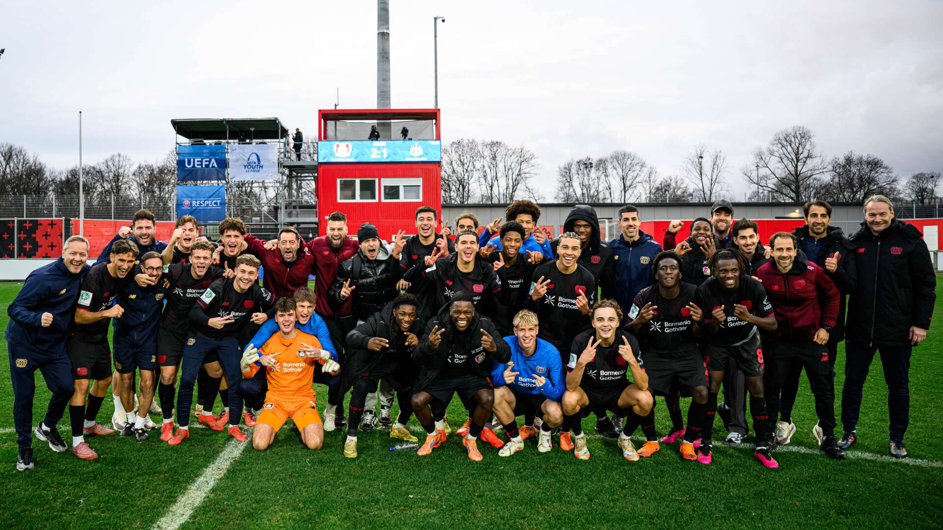 Jubel nach Abpfiff gegen Newcastle United