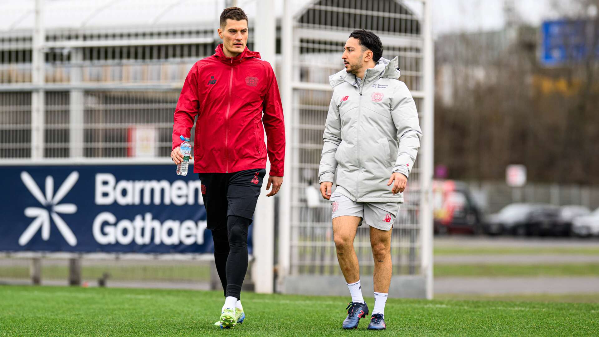 Patrik Schick und Athletiktrainer Jonas Rath