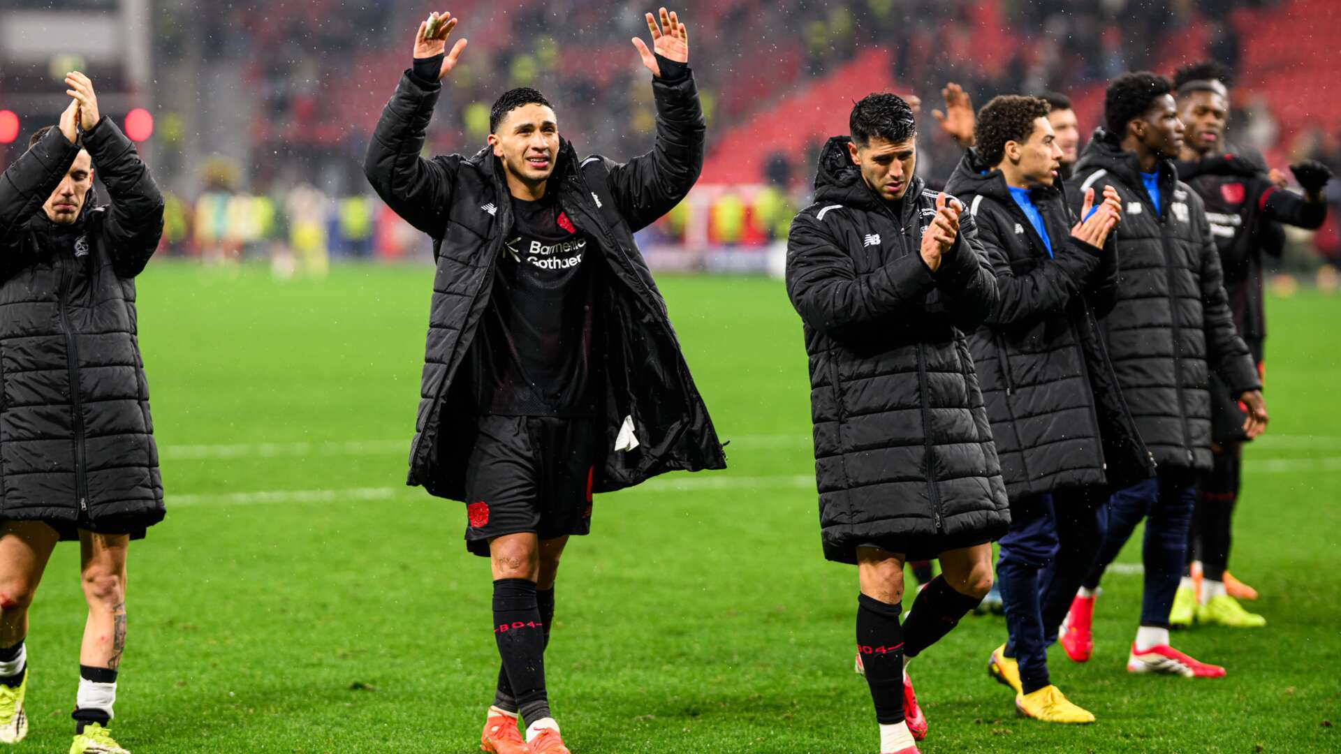 Werkself feiert den Sieg