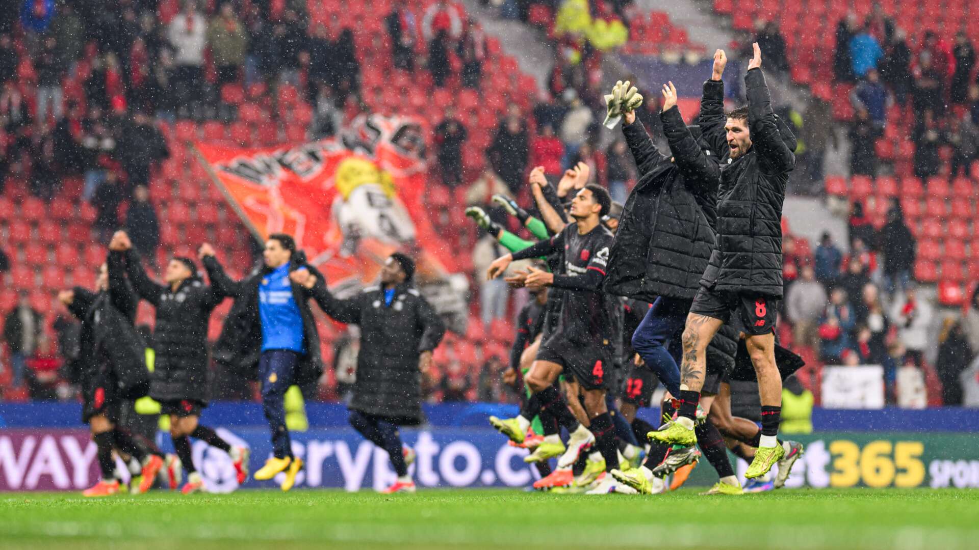 Werkself feiert den Sieg