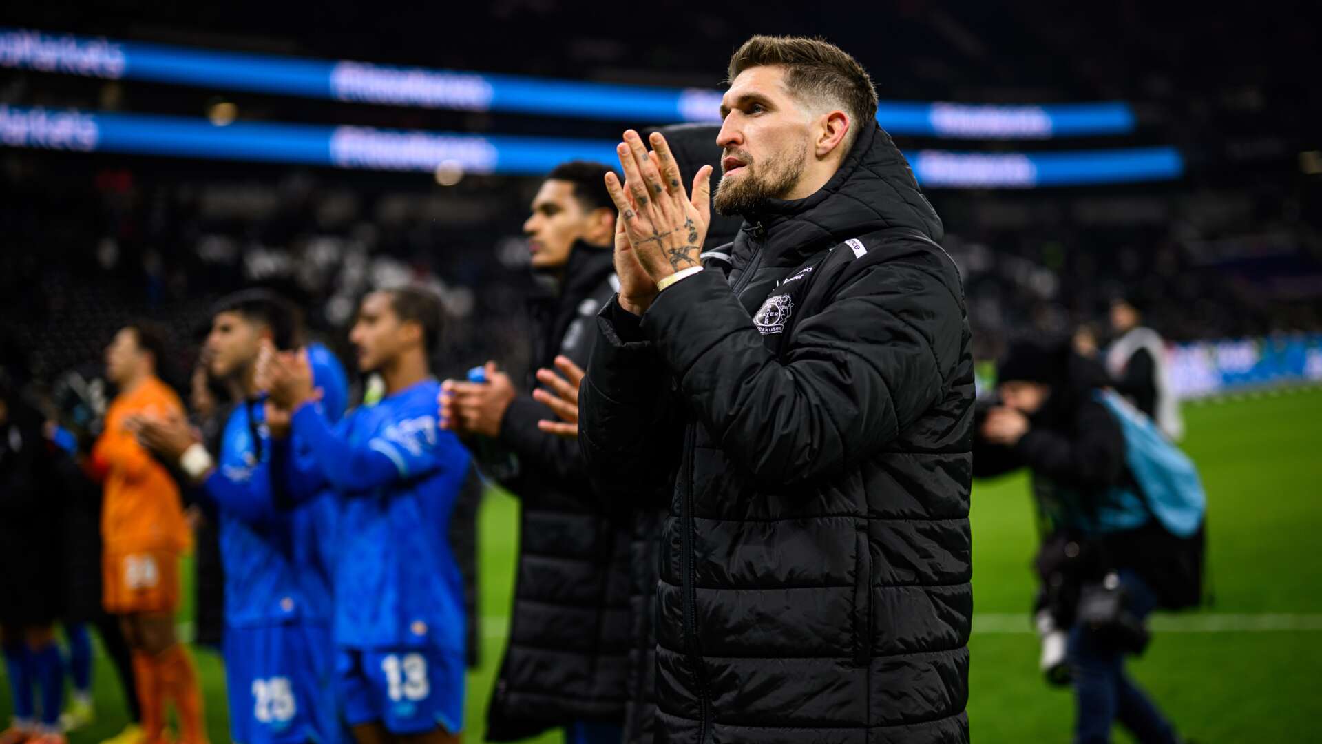 Werkself nach dem Spiel