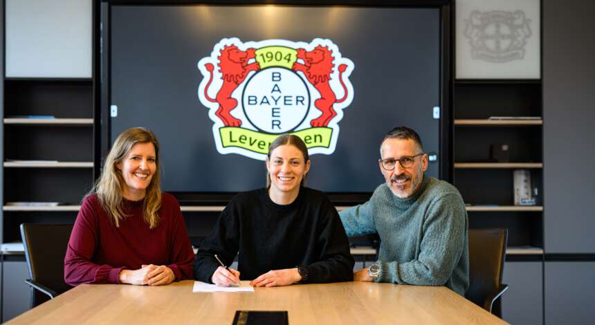 Linda Schöttler, Rafaela Borggräfe und Thomas Eichin