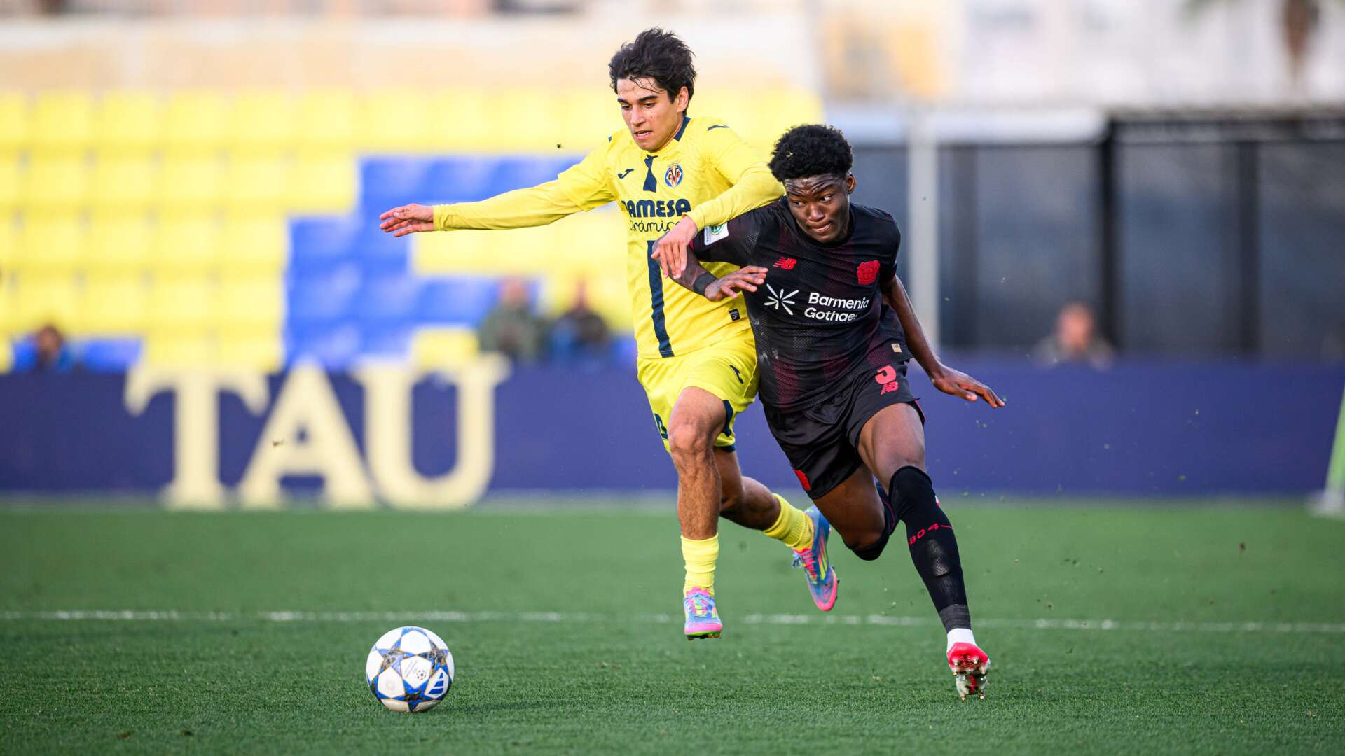 Axel Tape drives the ball forward