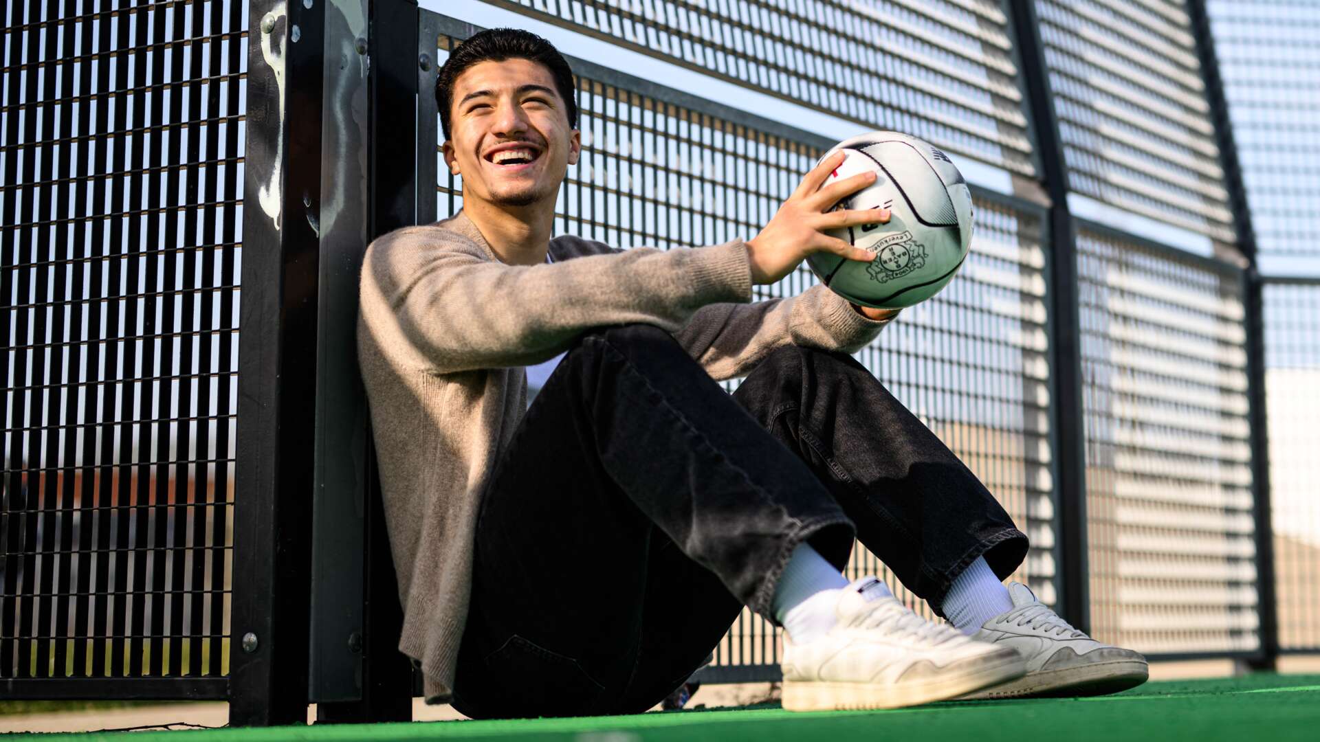 Ibrahim Maza auf dem Bolzplatz
