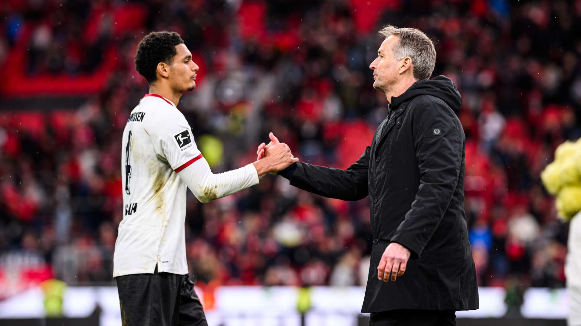 Jarell Quansah und Kasper Hjulmand nach Abpfiff