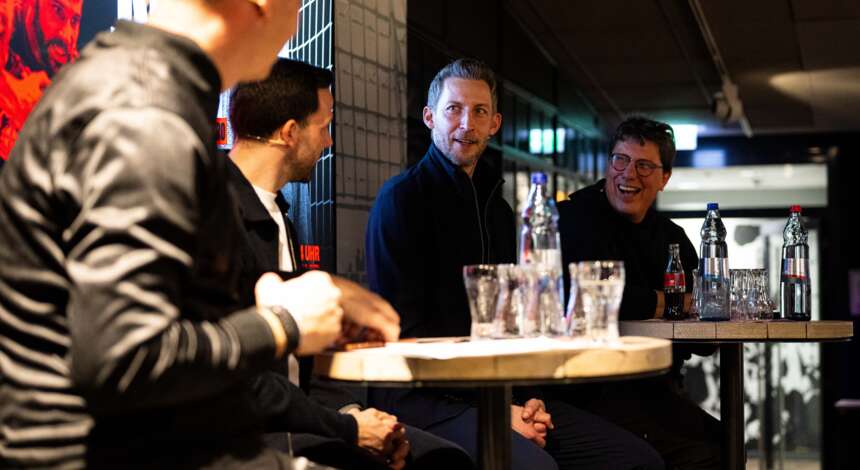 Tobias Ufer, Gonzalo Castro, Stefan Kießling und Rüdiger Vollborn