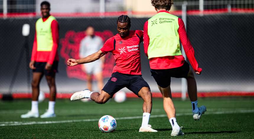 Nathan Tella auf dem Trainingsplatz