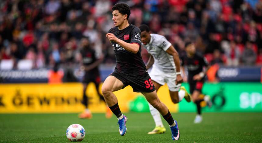 Ibrahim Maza gegen den VfL Wolfsburg