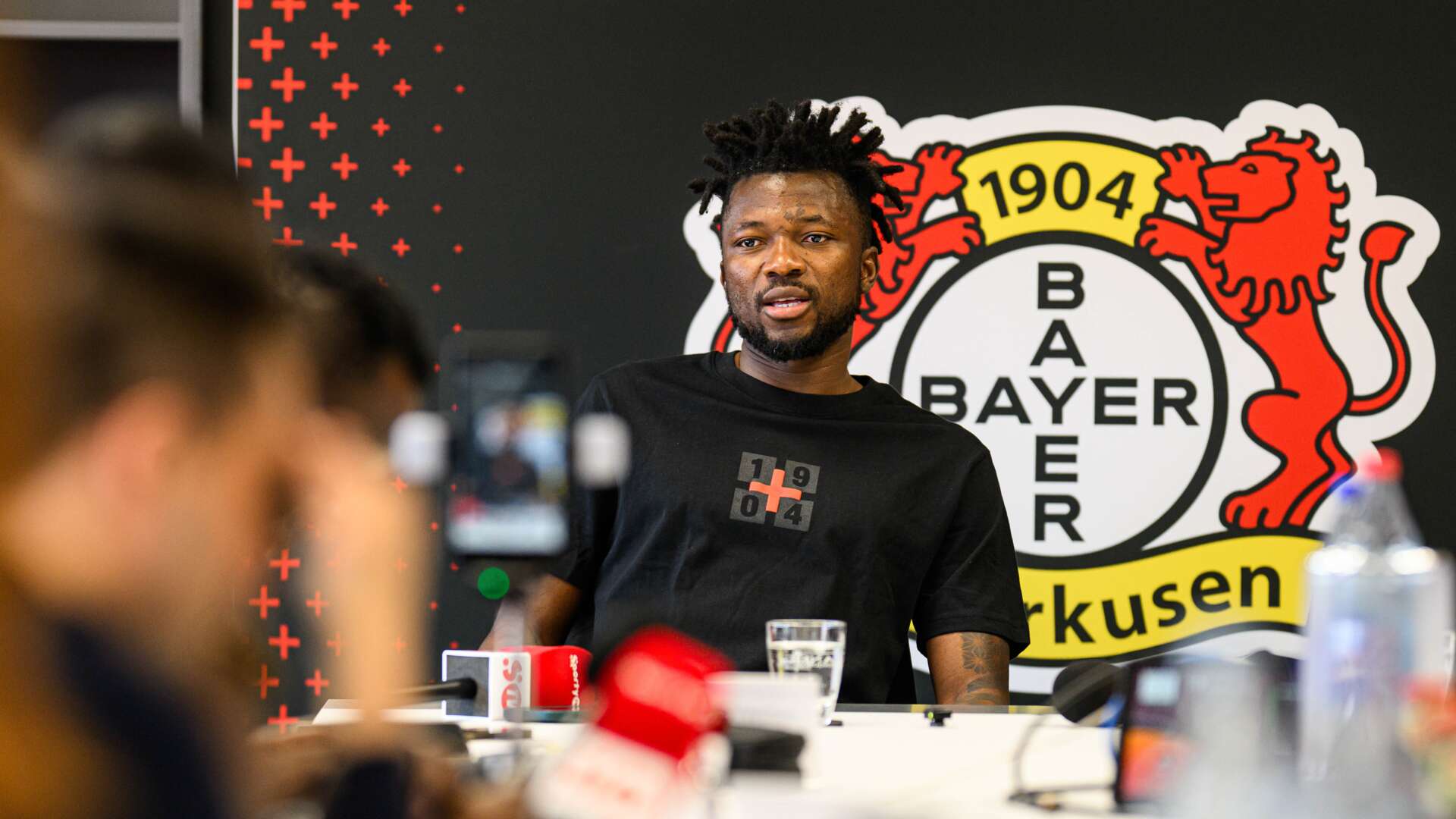 Edmond Tapsoba in der Medienrunde