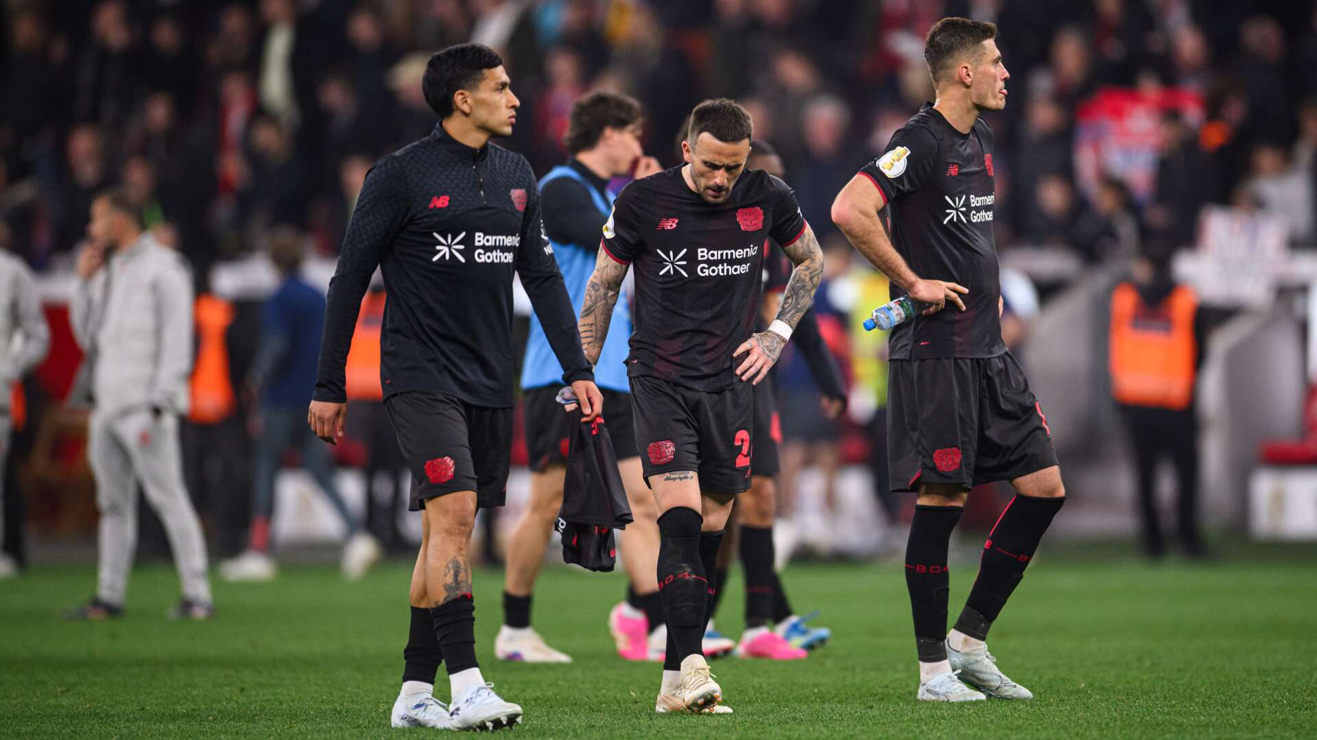 Ezequiel Fernández, Aleix Garcia und Patrik Schick