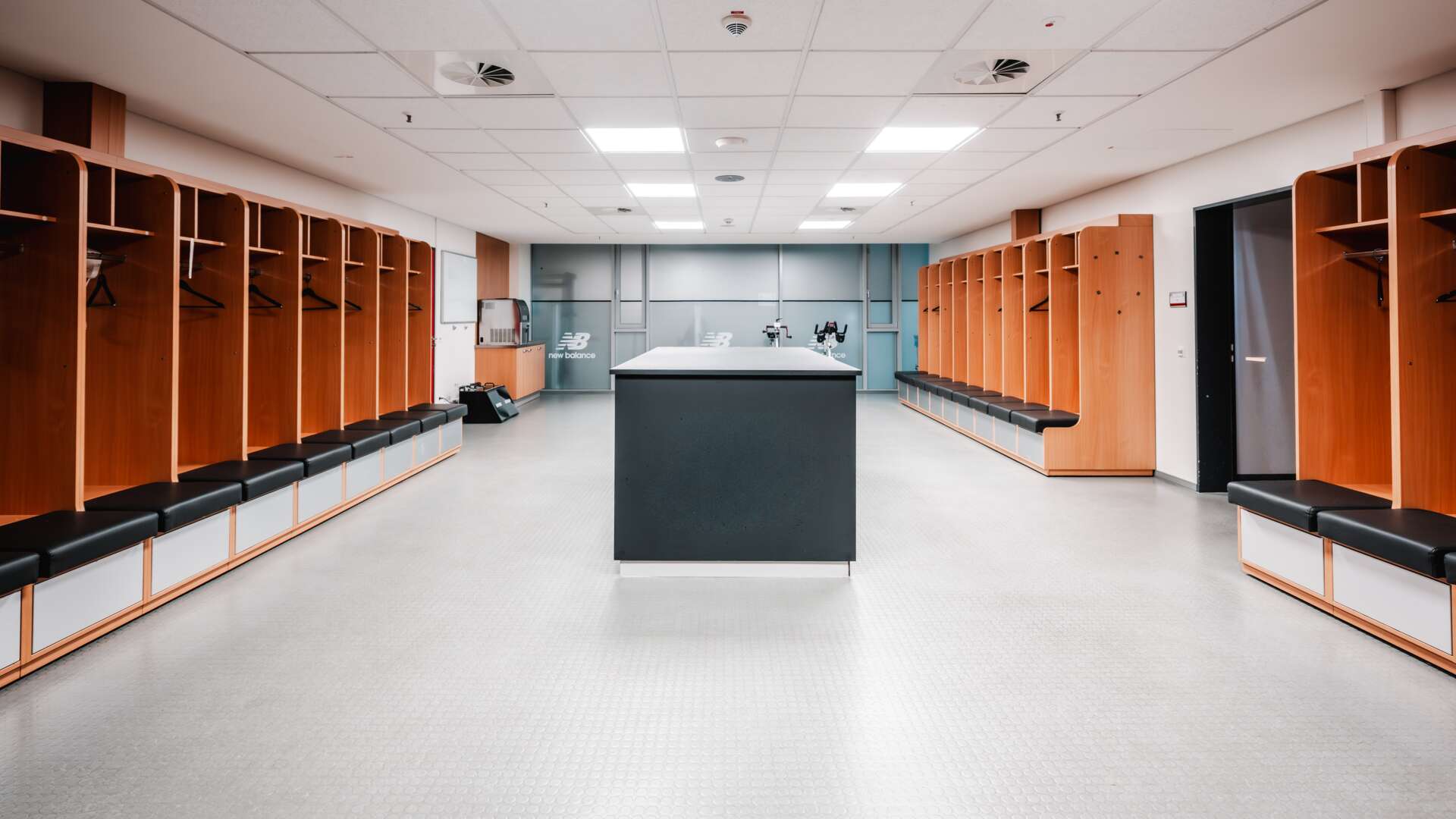 Die Gästekabine der BayArena