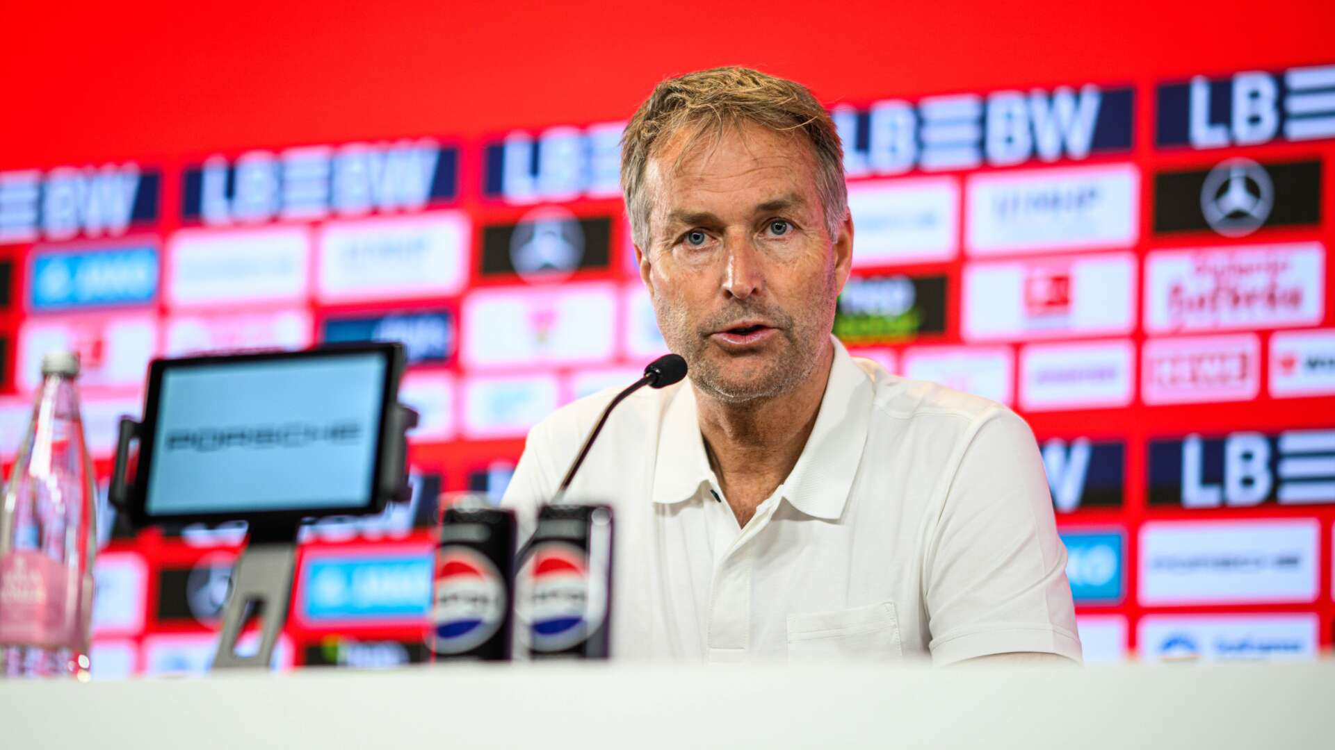 Kasper Hjulmand nach dem Spiel in Stuttgart