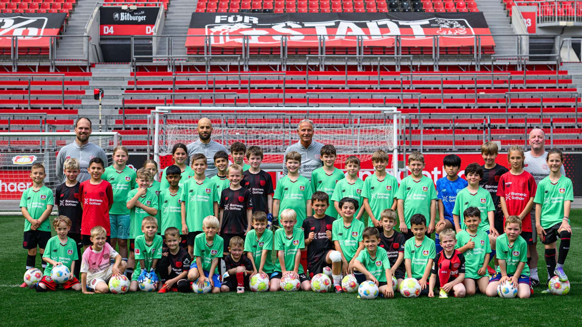 Bayer 04-Fußballschule in der BayArena