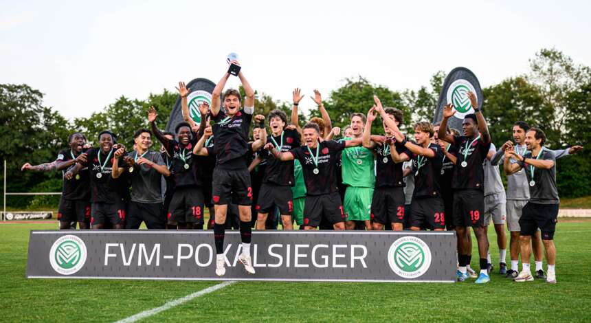 Die U19 von Bayer 04 gewinnt den FVM-Verbandspokal
