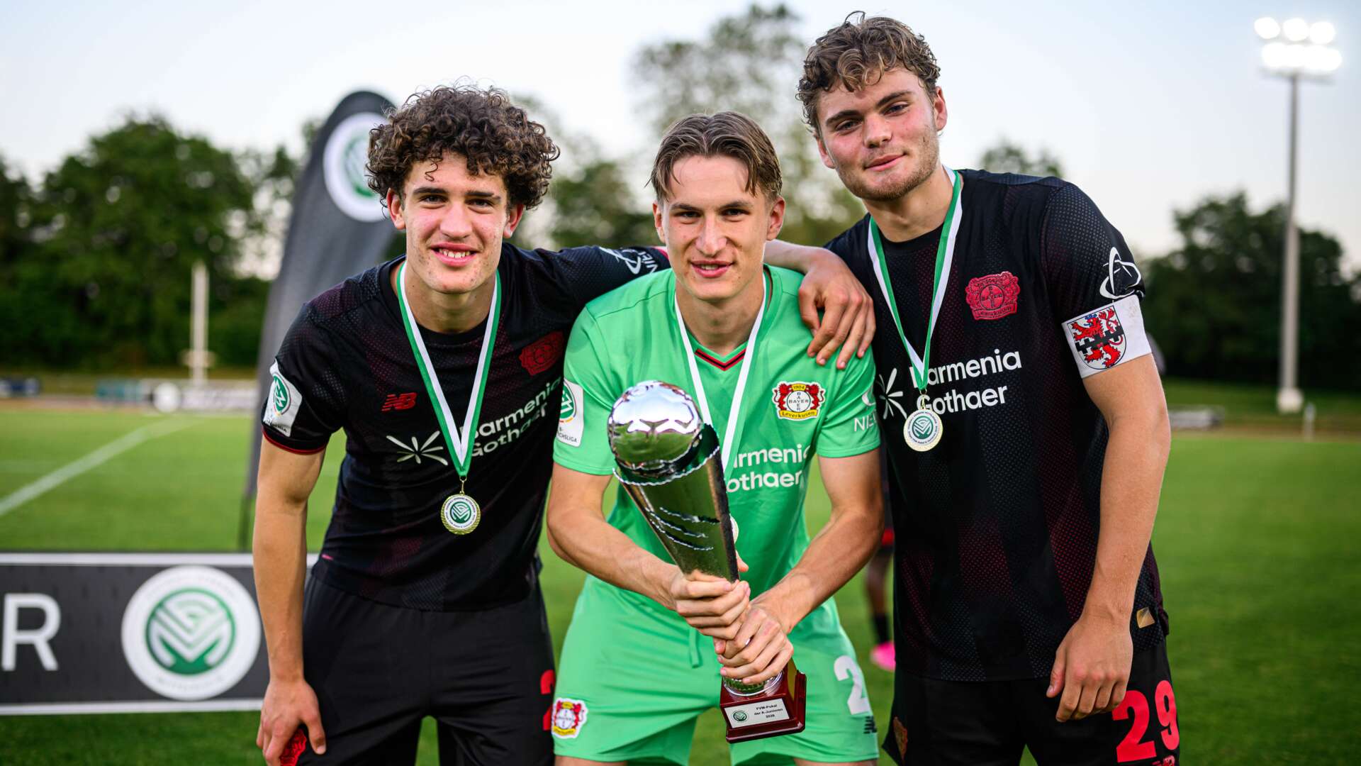 Die U19 von Bayer 04 gewinnt den FVM-Verbandspokal