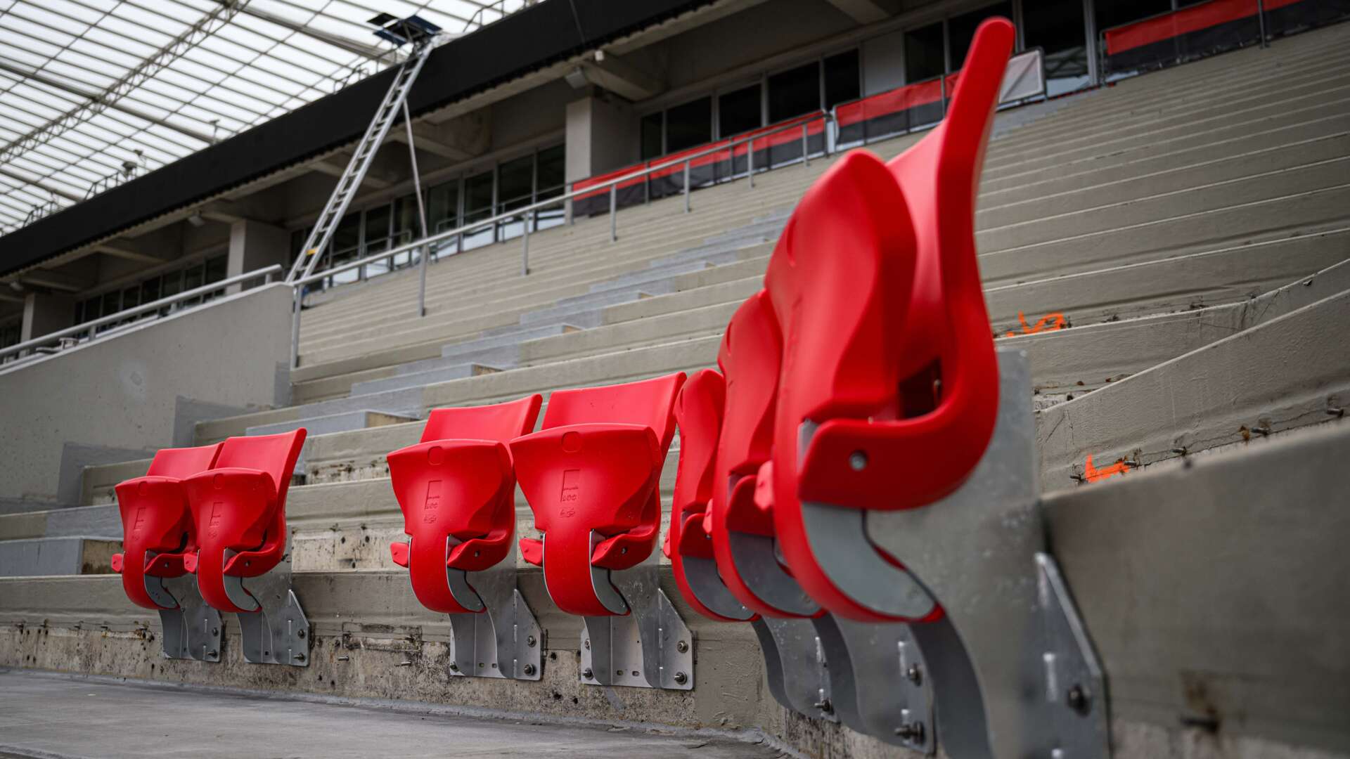 Neue Bestuhlung der BayArena