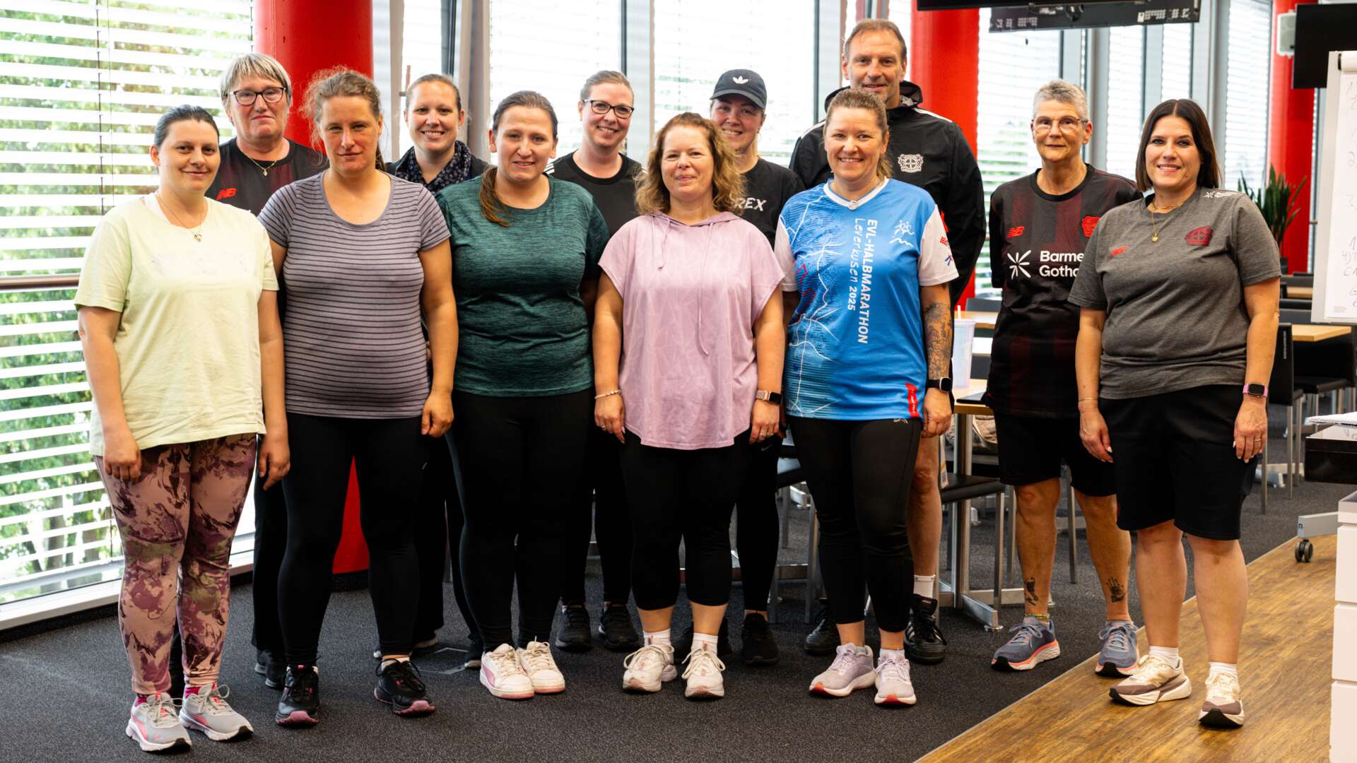 Fußballfans im Training
