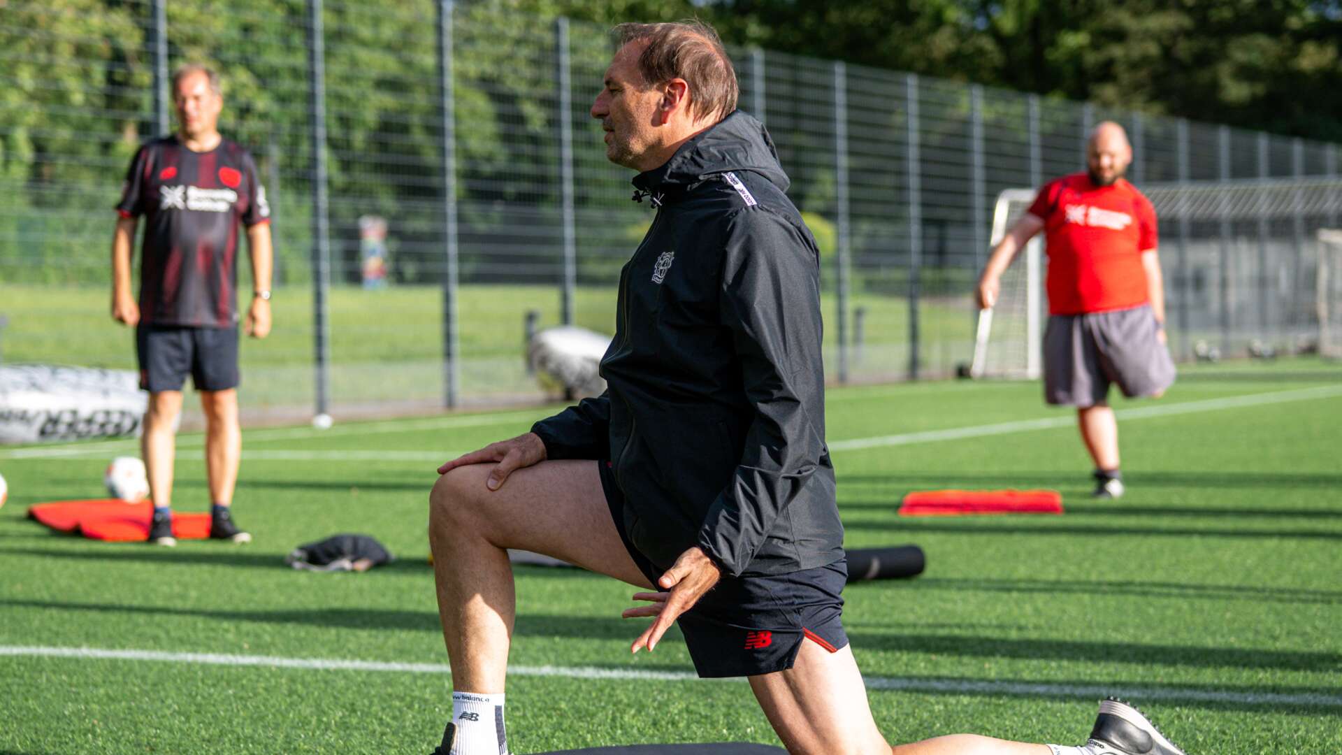 Fußballfans im Training