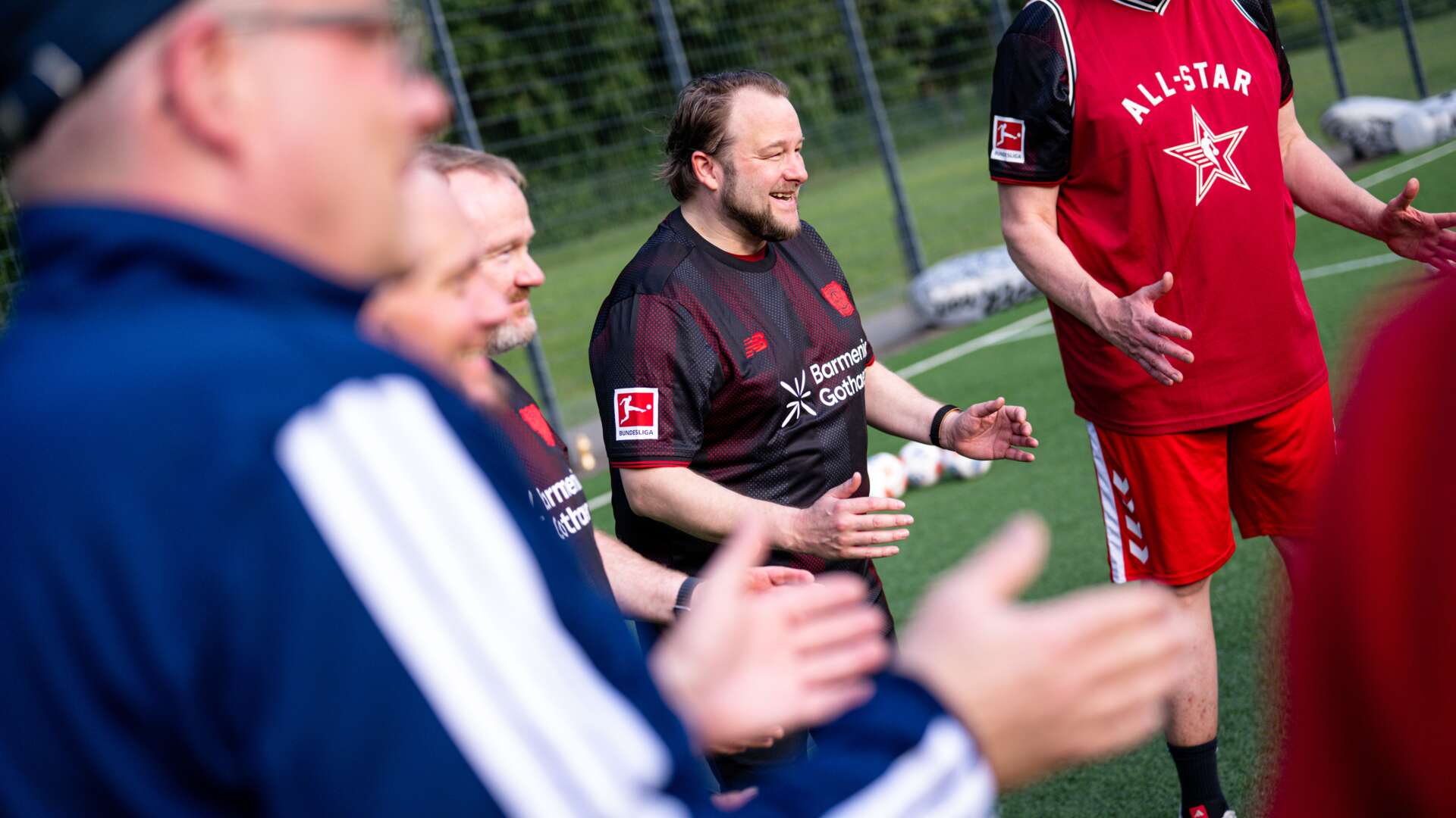 Fußballfans im Training