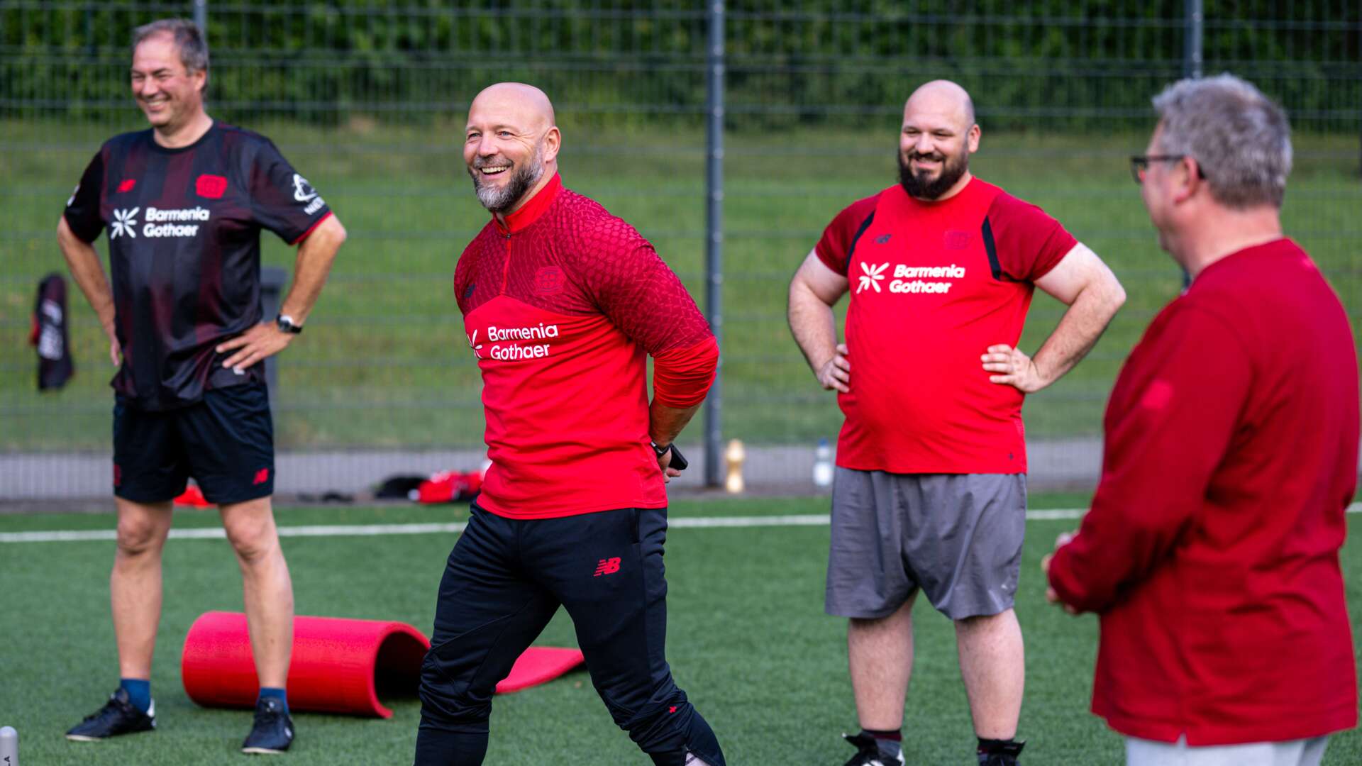 Fußballfans im Training