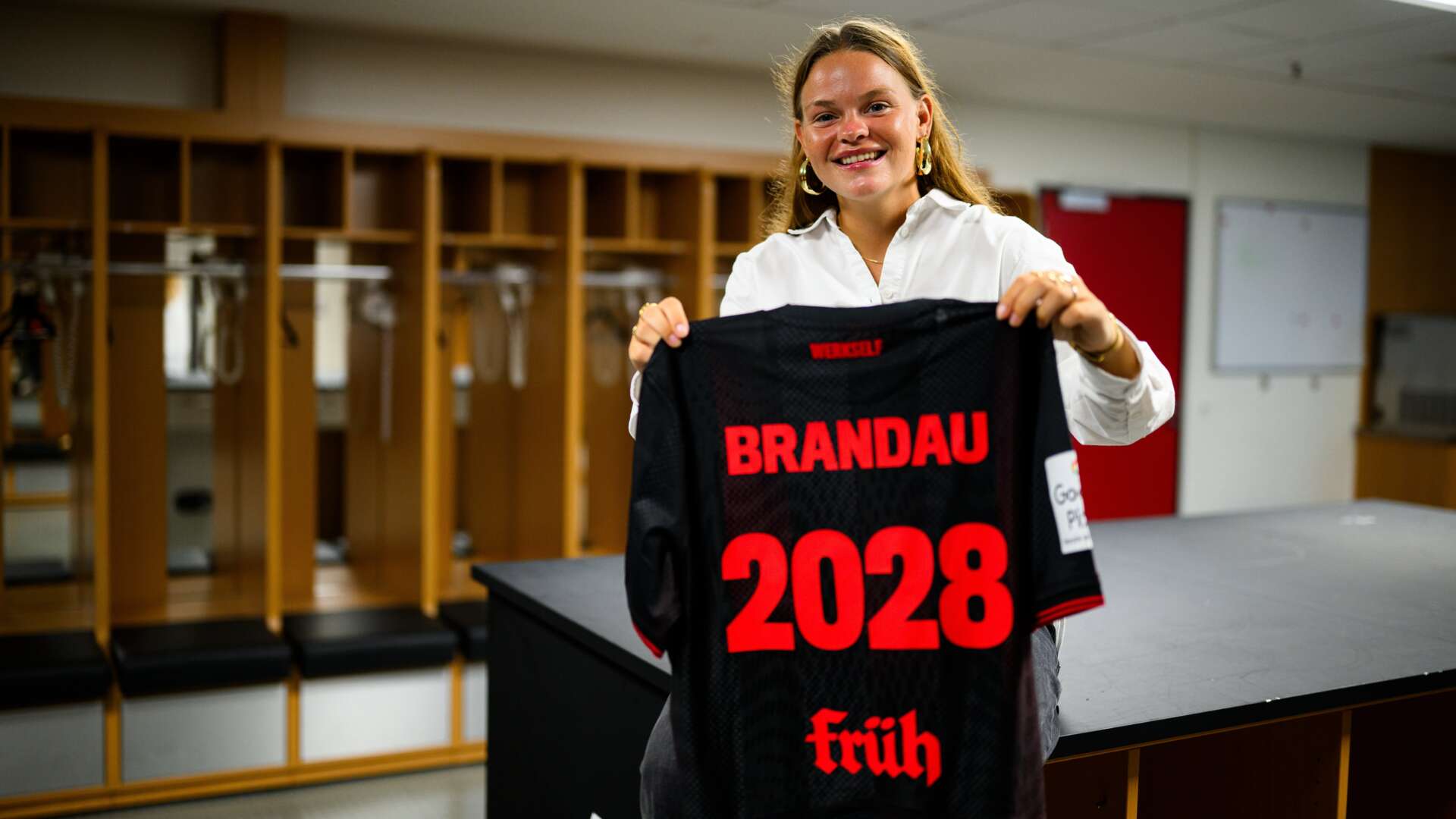 Justine Brandau in der Kabine