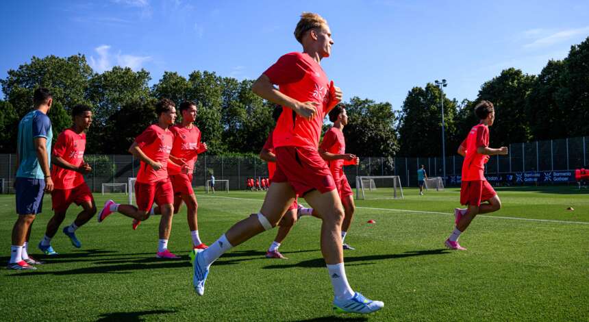 U19 beim Training