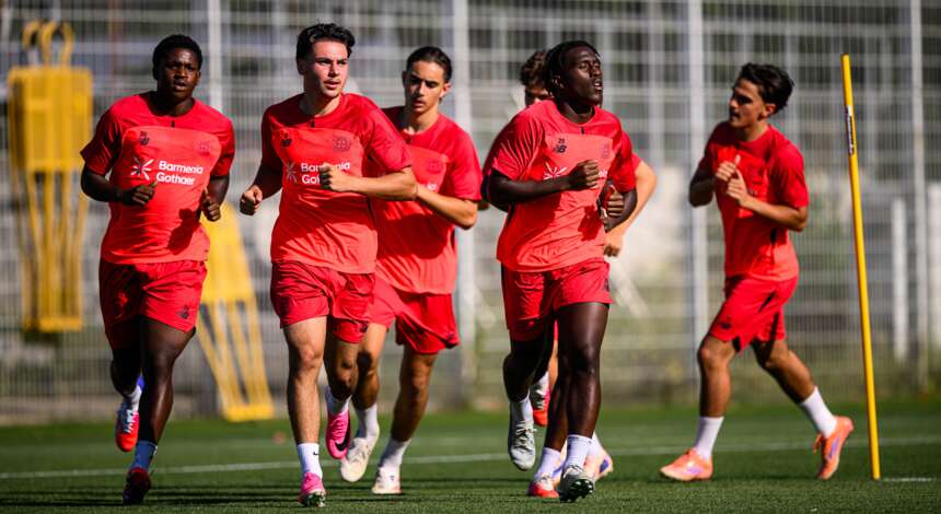 U19 beim Training