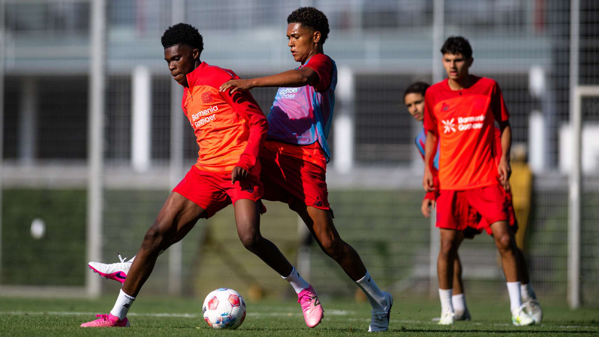 U17 von Bayer 04 beim Training