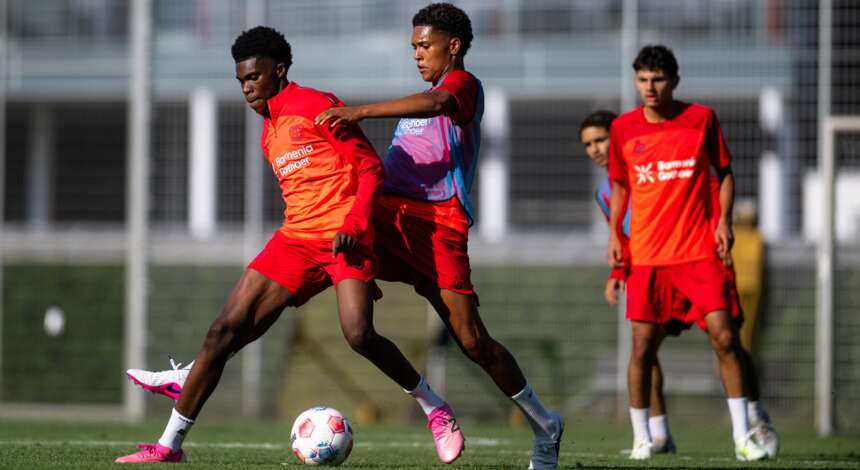 U17 beim Training