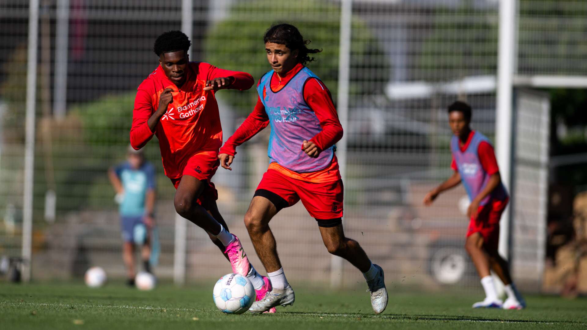 U17 von Bayer 04 beim Training